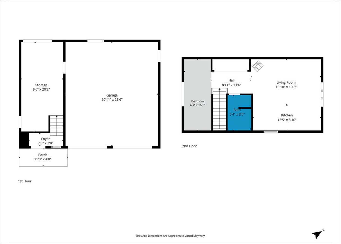 222 Simmons Ln — floor plan 2 of 3